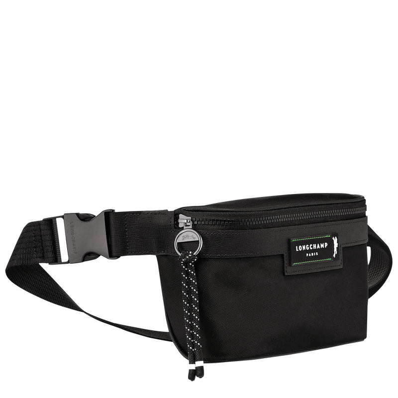 Le Pliage Energy M Belt bag , Black - Recycled canvas  - View 3 of  5