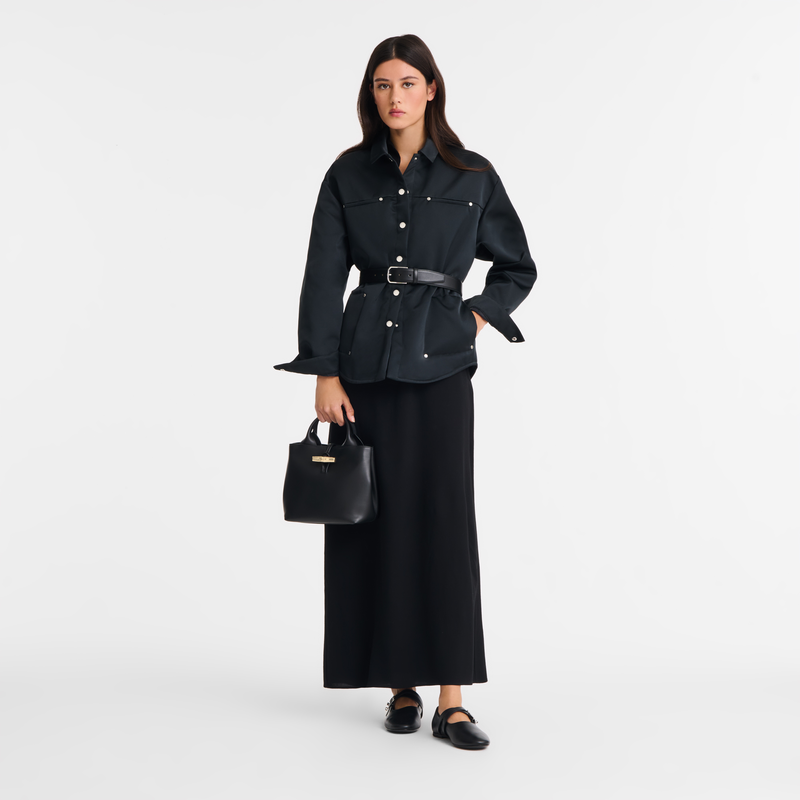 Le Roseau S Handbag , Black - Leather  - View 1 of  1