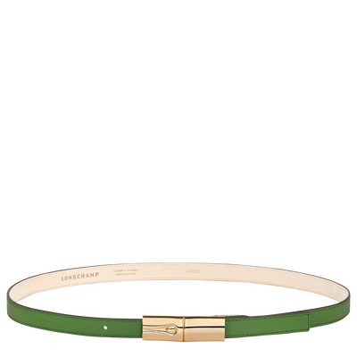 Ladies' belt , Matcha - Leather