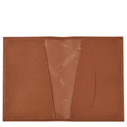 Le Foulonné Passport cover , Caramel - Leather
