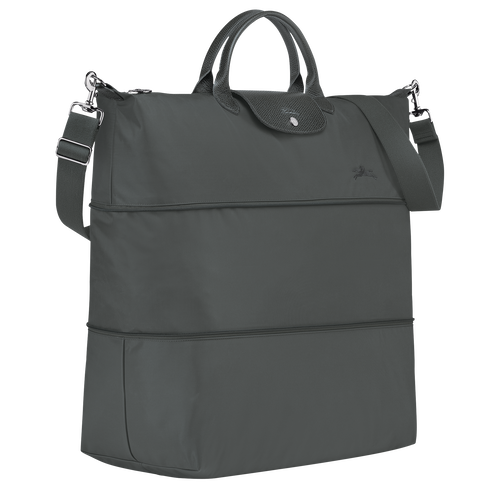 Le Pliage Green Travel bag expandable , Graphite - Recycled canvas - View 3 of  7
