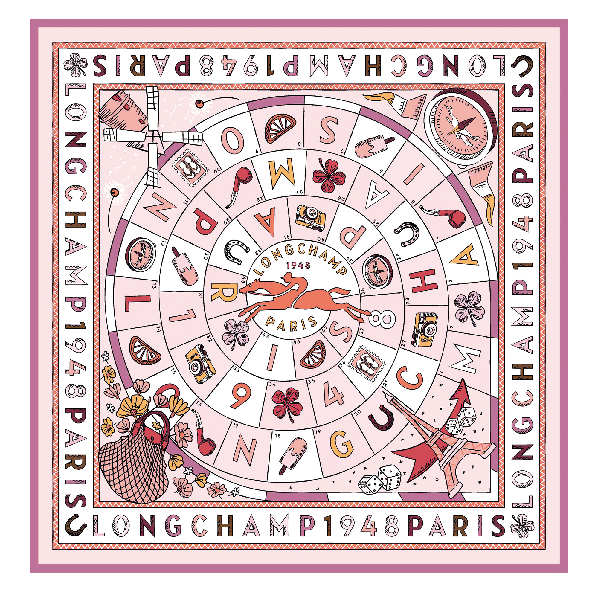 Le Jeu de Cheval Silk scarf 90, Ballet