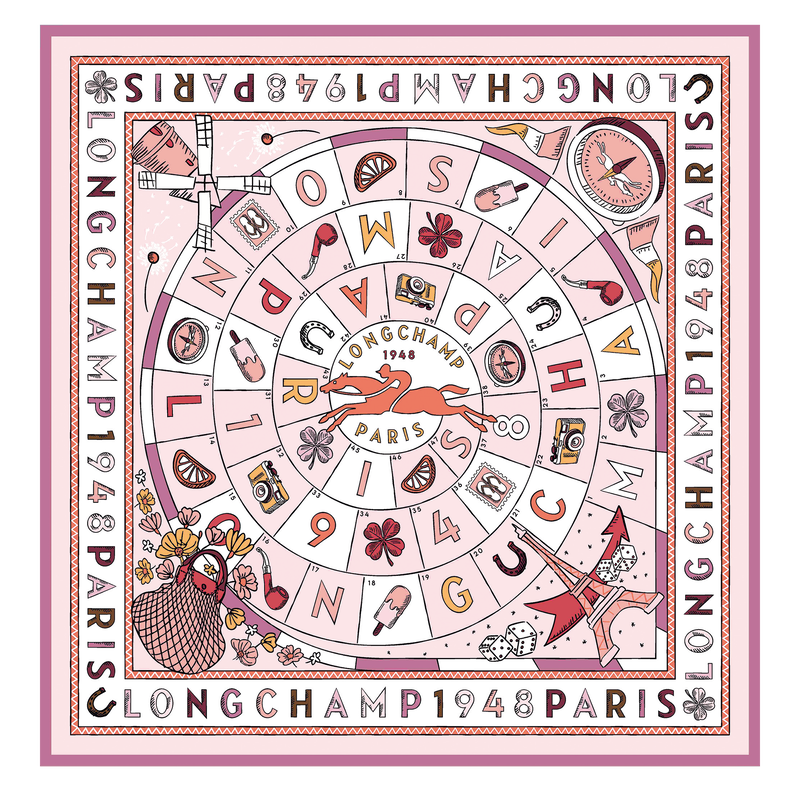 Le Jeu de Cheval Silk scarf 90 , Ballet - Silk  - View 1 of  2