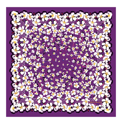 丝巾 50, 紫色