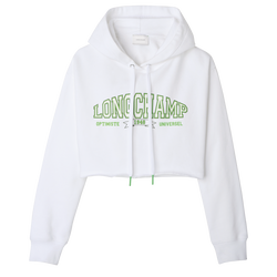 Hoodie , White - Jersey
