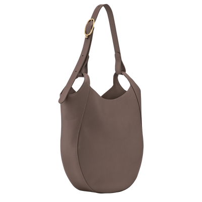Le Foulonné Hobo 袋 L, 褐灰色