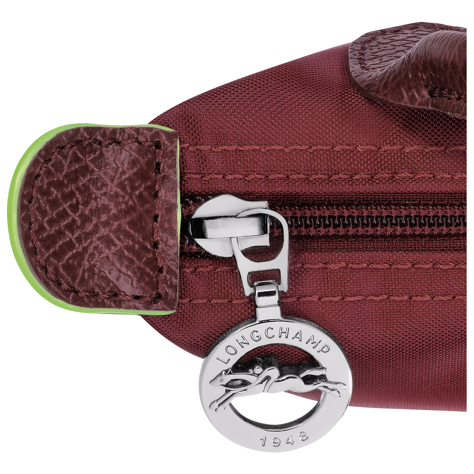 Pouch with handle, Pomegranate - View 5 of
5 - zoom in Le Pliage Green Pouch with handle, Pomegranate