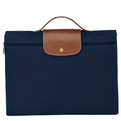 Le Pliage Original S Briefcase , Navy - Recycled canvas
