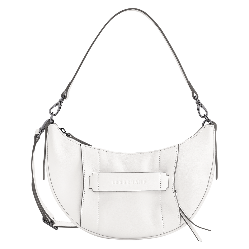 Longchamp 3D S 斜挎包 , 白色 - 皮革  - 查看 1 4