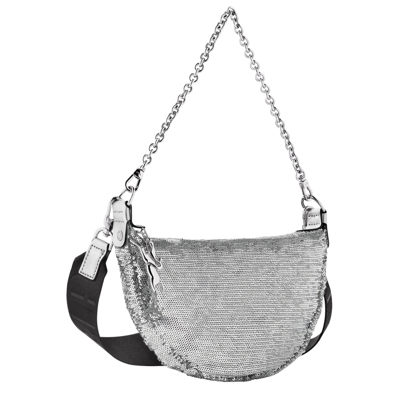 Smile S Crossbody bag , Silver - Canvas  - View 3 of  7