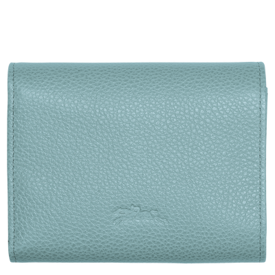Le Foulonné Wallet , Eucalyptus - Leather