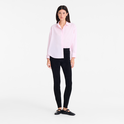 长裤 , 黑色 - 皮革