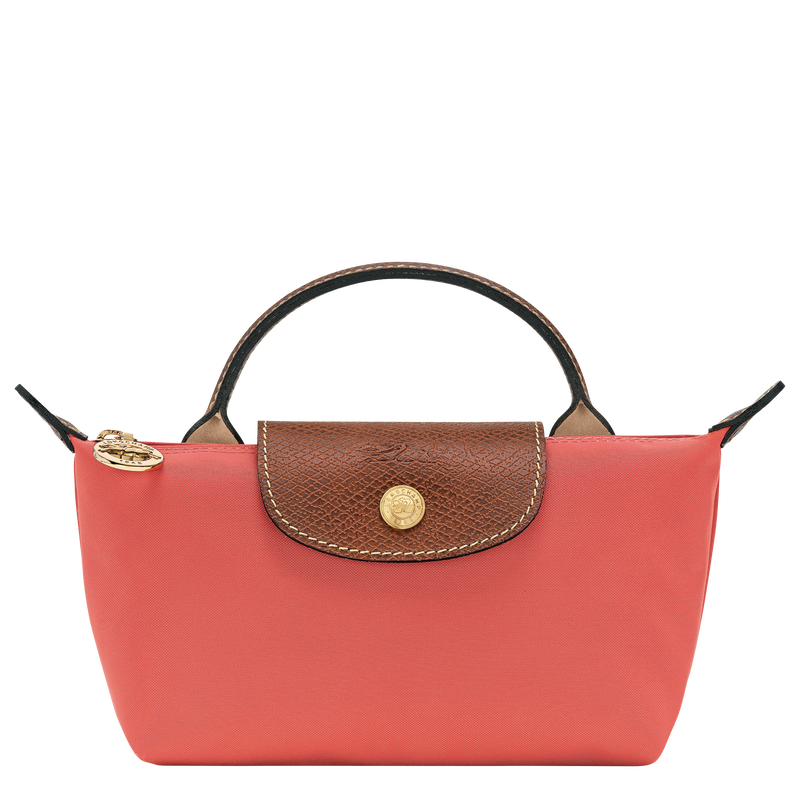 Le Pliage Original 化妆包 , 草莓色 - 再生帆布  - 查看 1 5