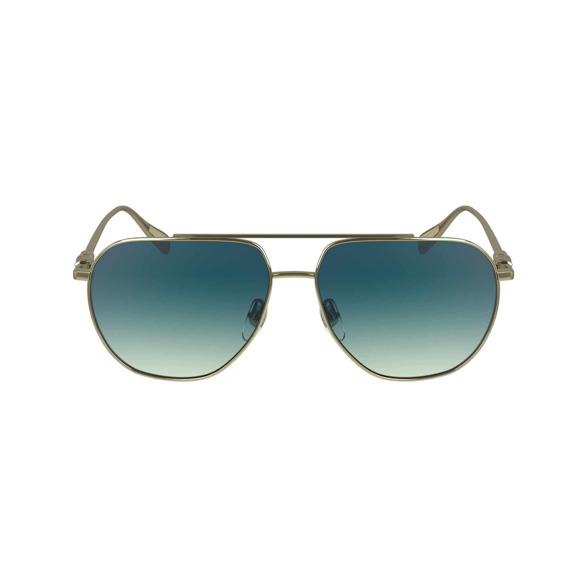 null Sunglasses, Gold/Petrol Blue