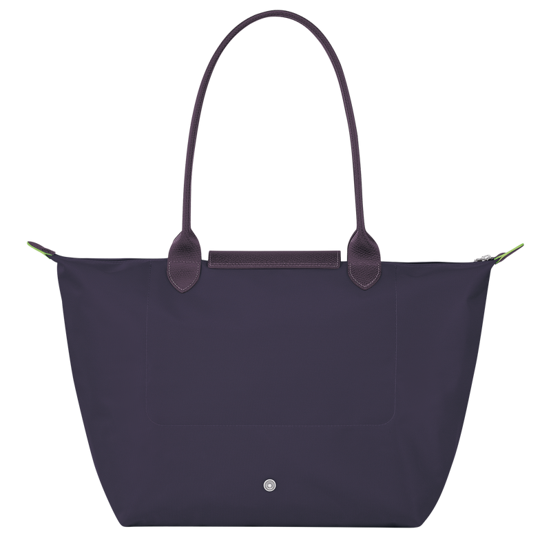 Le Pliage Green L Tote bag , Bilberry - Recycled canvas  - View 4 of  5