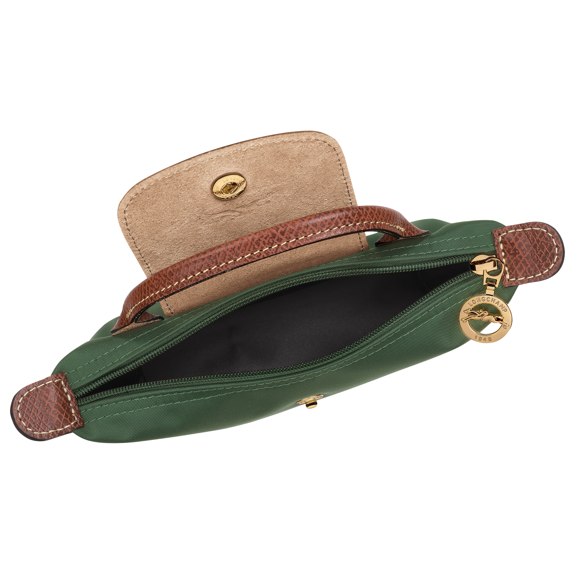 Pouch with handle, British Green - View 5 of
6 - zoom in Le Pliage Original Pouch with handle, British Green