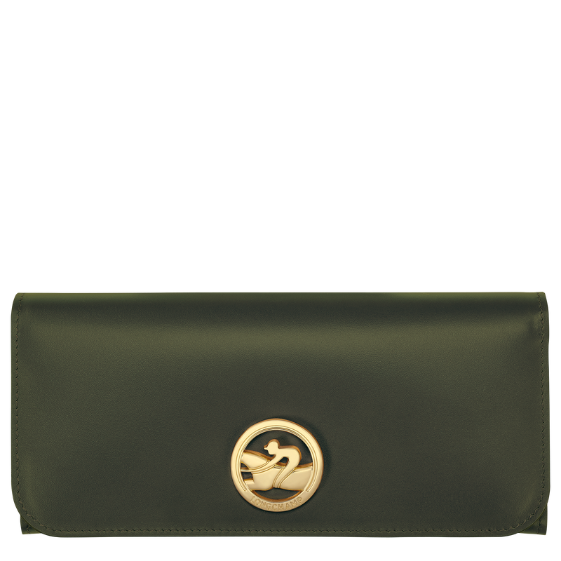 Box-Trot Continental wallet , Khaki - Leather  - View 1 of  2