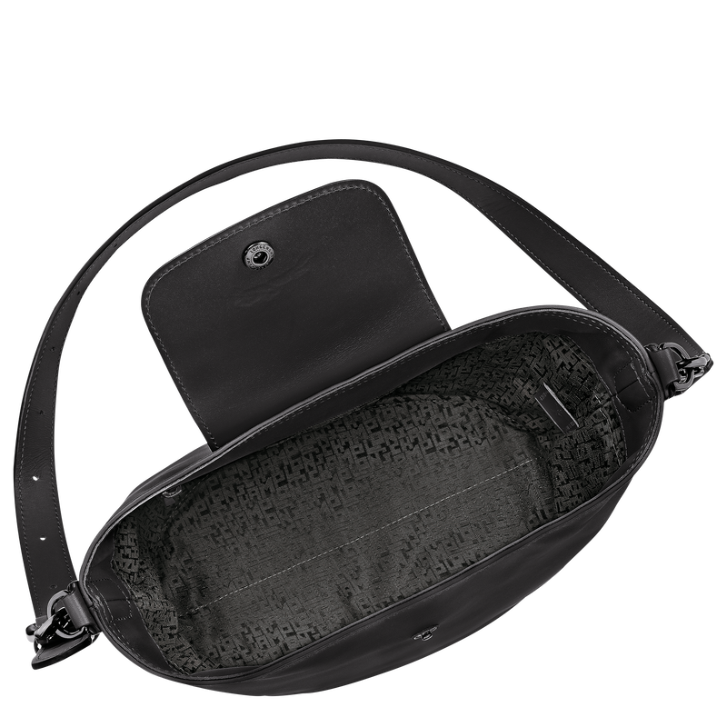 Le Pliage Xtra Shoulder bag , Black - Leather  - View 5 of  6