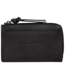 Longchamp 3D 卡夹 , 黑色 - 皮革