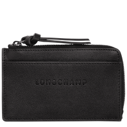 Longchamp 3D Card holder , Black - Leather