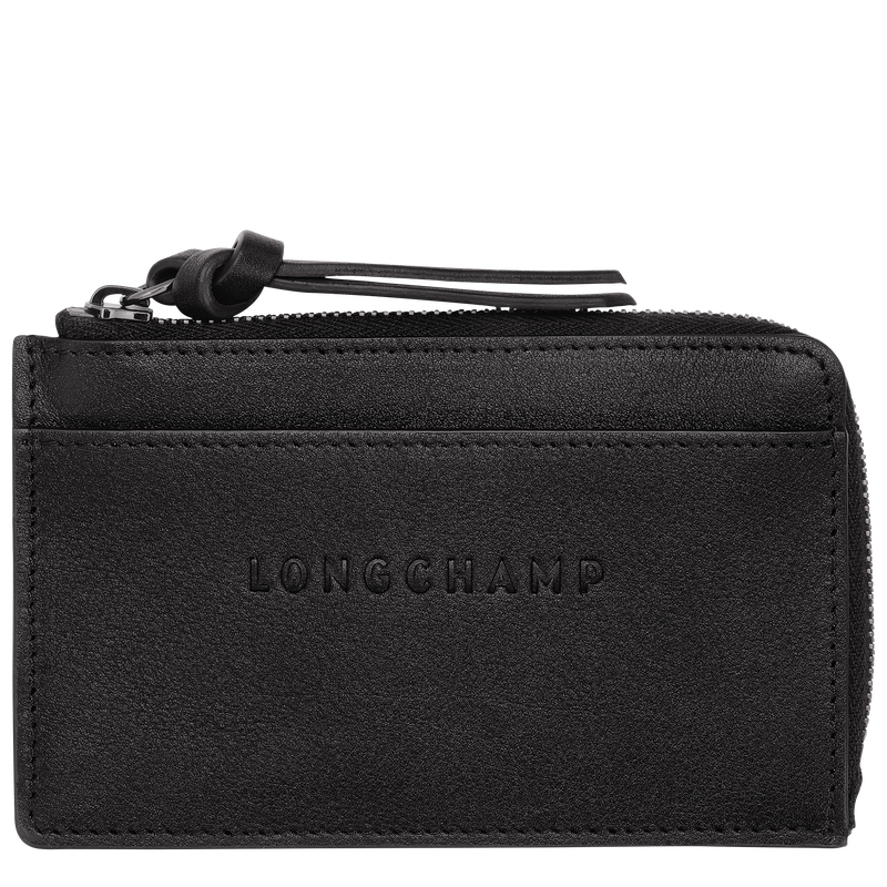 Longchamp 3D 卡夹 , 黑色 - 皮革  - 查看 1 4