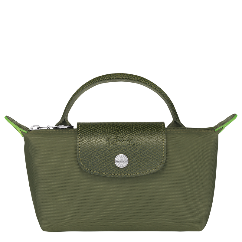 Le Pliage Green 化妆包 , 森林绿 - 再生帆布  - 查看 1 6