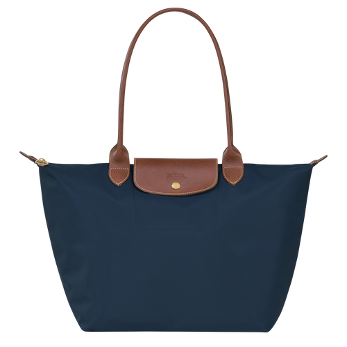 Le Pliage Original L 大号单肩包 , 海军蓝色 - 再生帆布 - 查看 1 6