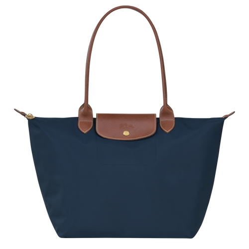 Le Pliage Original L Tote bag , Navy - Recycled canvas - View 1 of  6