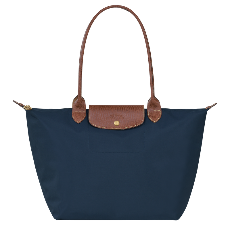 Le Pliage Original L Tote bag , Navy - Recycled canvas  - View 1 of  6