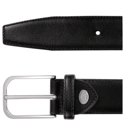 Men's belt, Black - View 3 of
3 - zoom in Longchamp Business Men's belt, Black