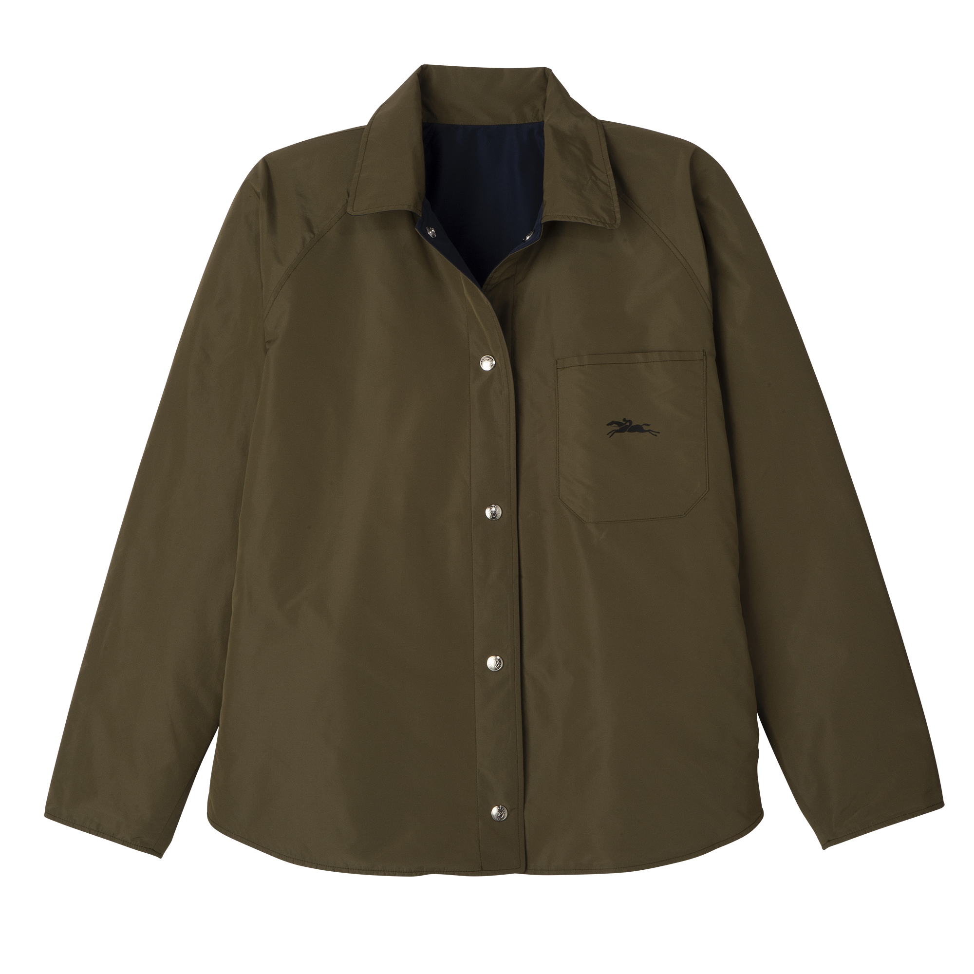 null 加衬束腰短上衣, 海军蓝色/洋蓟绿