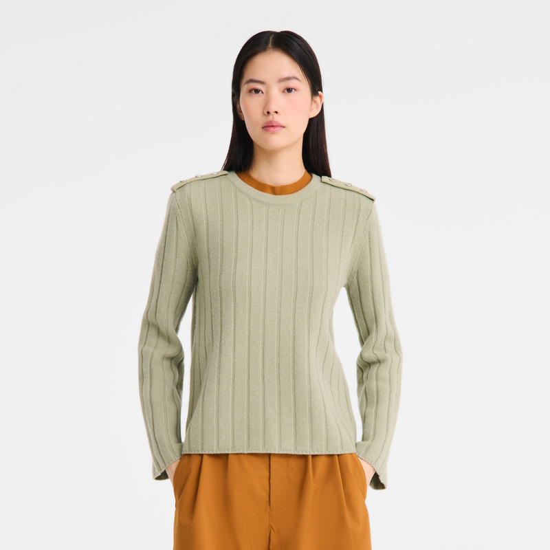 毛衣 , Almond Green - 针织  - 查看 3 5