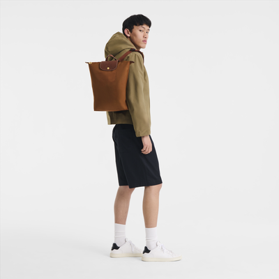 Le Pliage Original M 双肩背包 , 干邑色 - 再生帆布