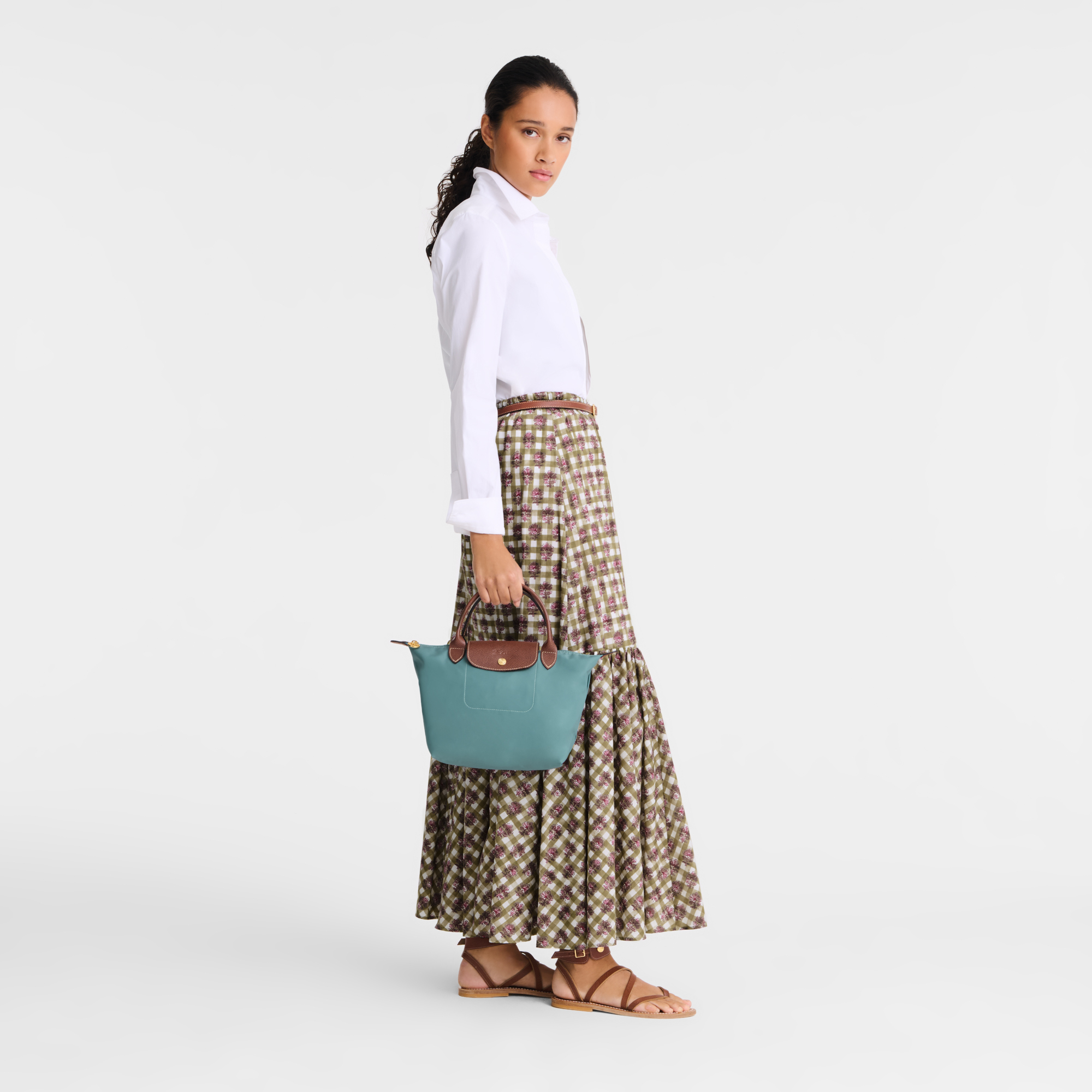 手提包 S, 尤加利绿 - 查看 2
        7 - 放大 Le Pliage Original 手提包 S, 尤加利绿