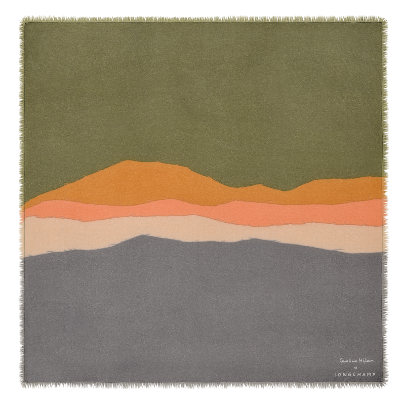 Caroline H&eacute;lain x Longchamp Stole , Mineral - Silk  - View 1 of  1