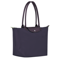 Le Pliage Green L 大号单肩包 , 浆果紫 - 再生帆布