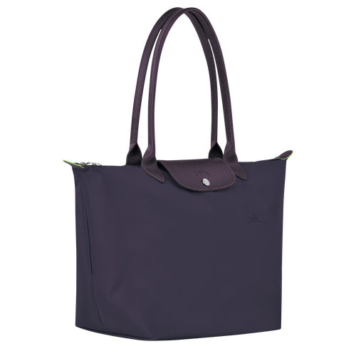 Le Pliage Green L Tote bag , Bilberry - Recycled canvas - View 3 of  5