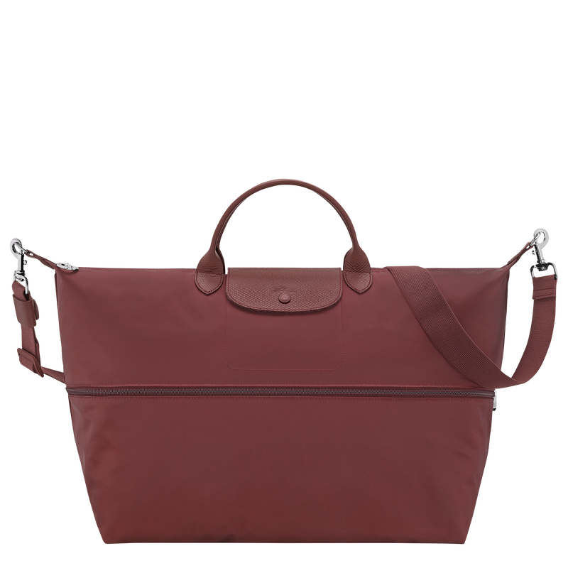 Le Pliage One S Travel bag expandable , Burgundy - Canvas  - View 4 of  8