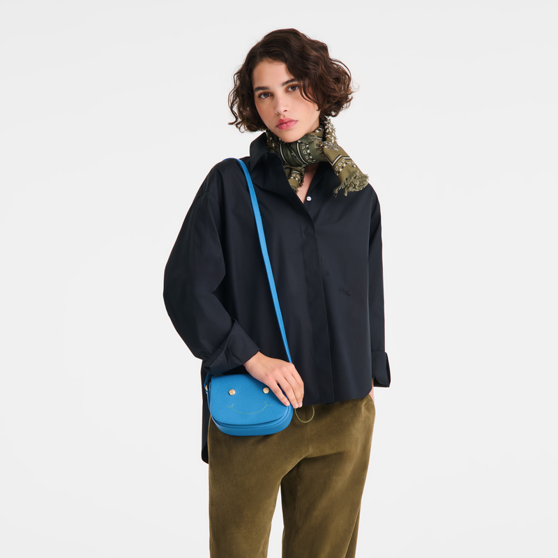 Epure XS Crossbody bag , Azure - Leather  - View 3 of  3