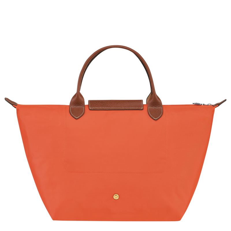 Le Pliage Original M Handbag , Orange - Recycled canvas  - View 4 of  7