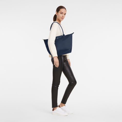 Le Pliage Green 大号单肩包, Navy