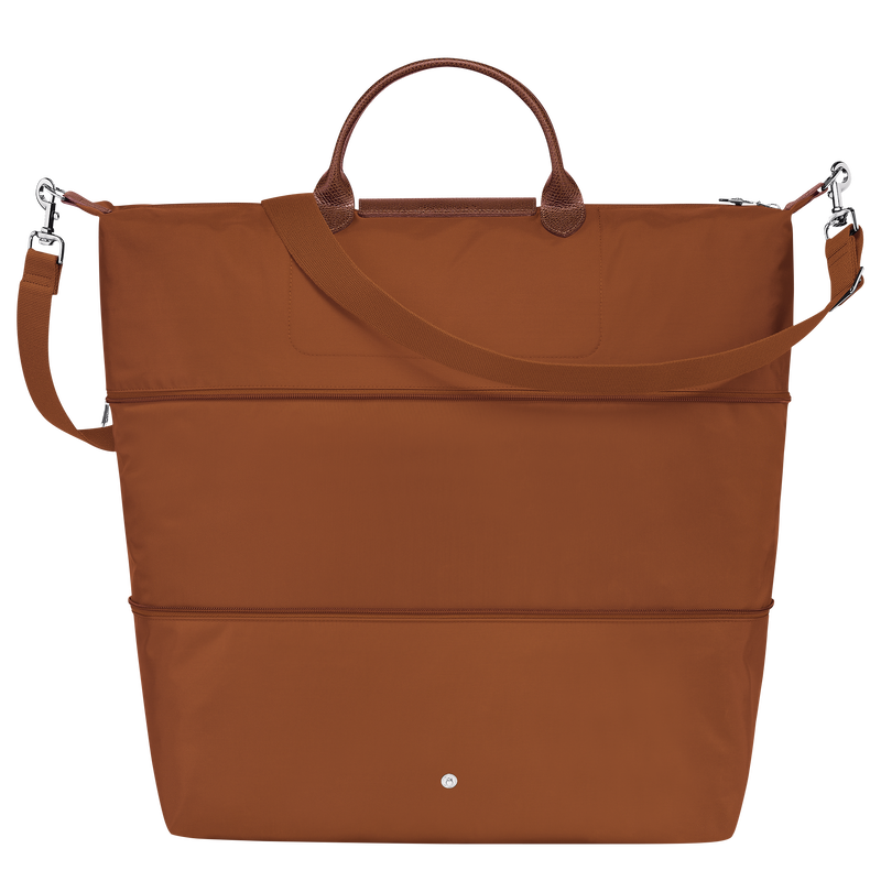 Le Pliage Green Travel bag expandable , Cognac - Recycled canvas  - View 4 of  8