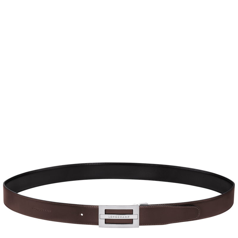 Delta Box Men's belt , Black/Mocha - Leather  - View 3 of  5
