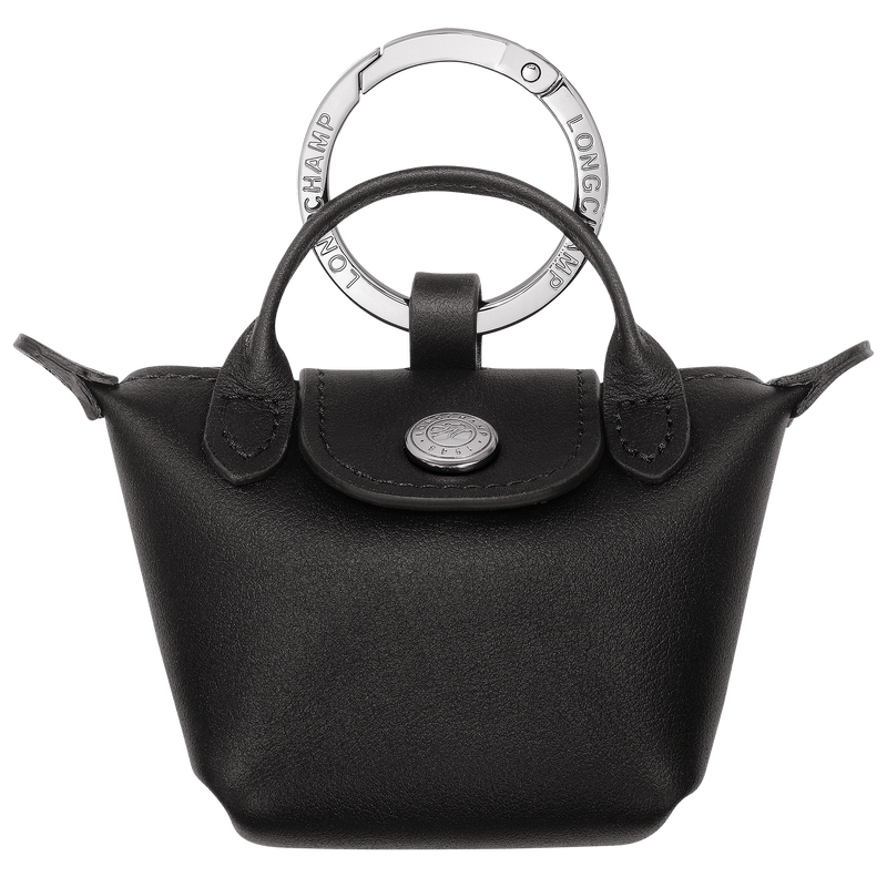 Le Pliage Xtra 钥匙扣 , 黑色 - 皮革  - 查看 1 1