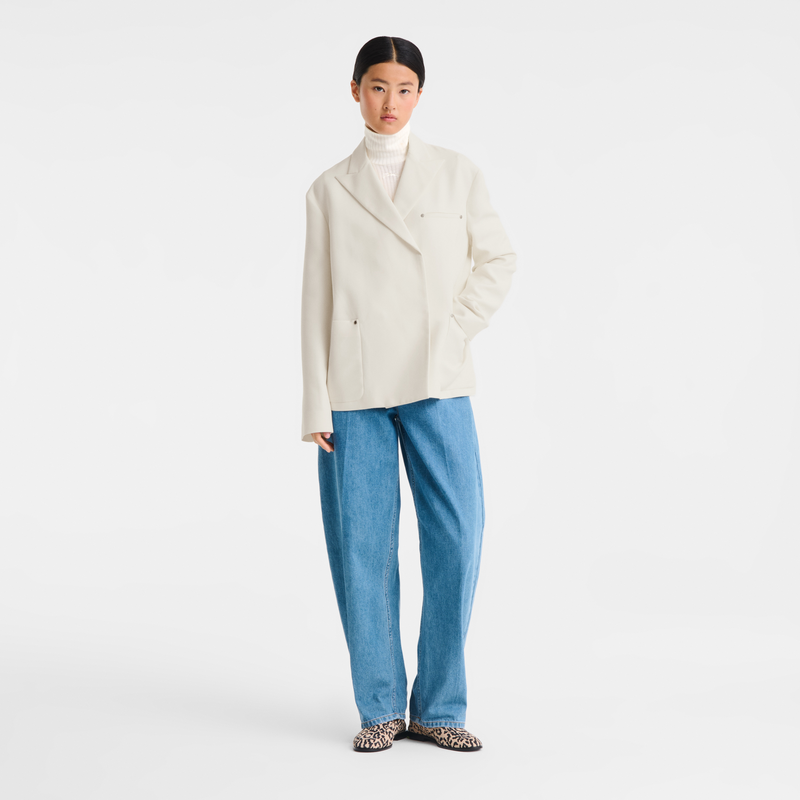Jacket , Ivory - Crepe  - View 2 of  3