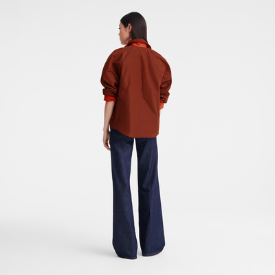 null Padded blouson, Chestnut/Tomato