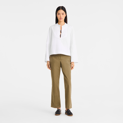 Shirt , White - Cotton poplin