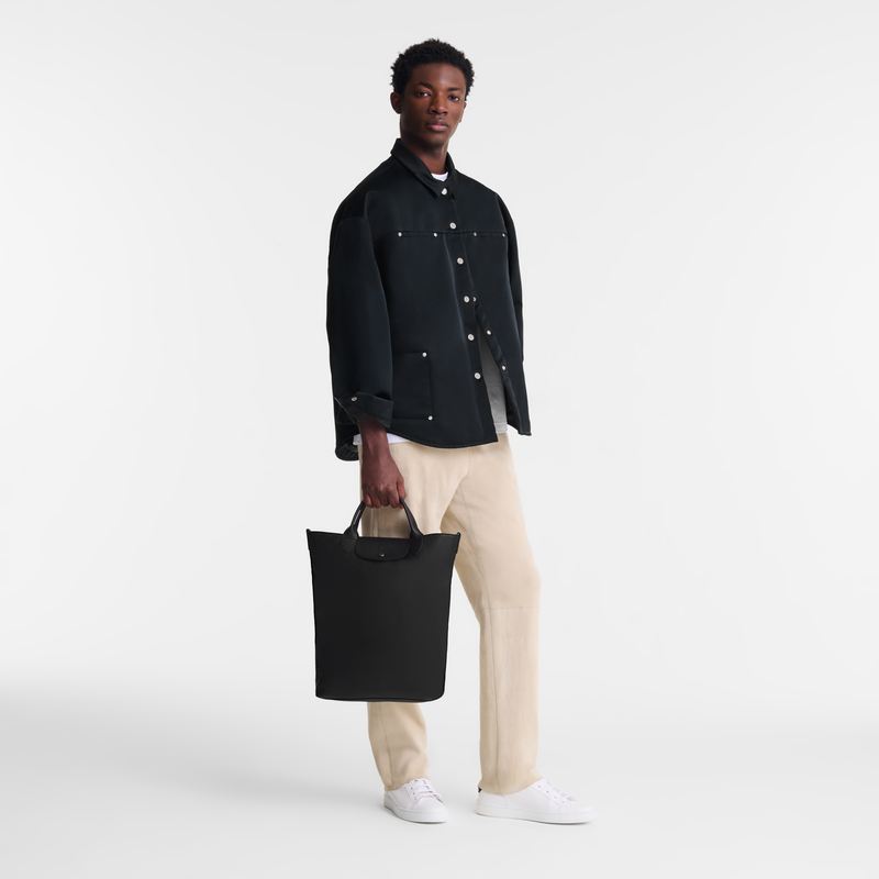 Le Pliage Xtra M 托特包 , 黑色 - 皮革  - 查看 2 6