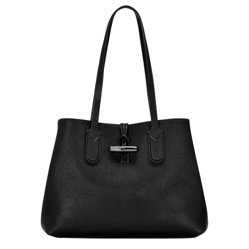 Roseau Essential M Tote bag , Black - Leather - View 1 of  5