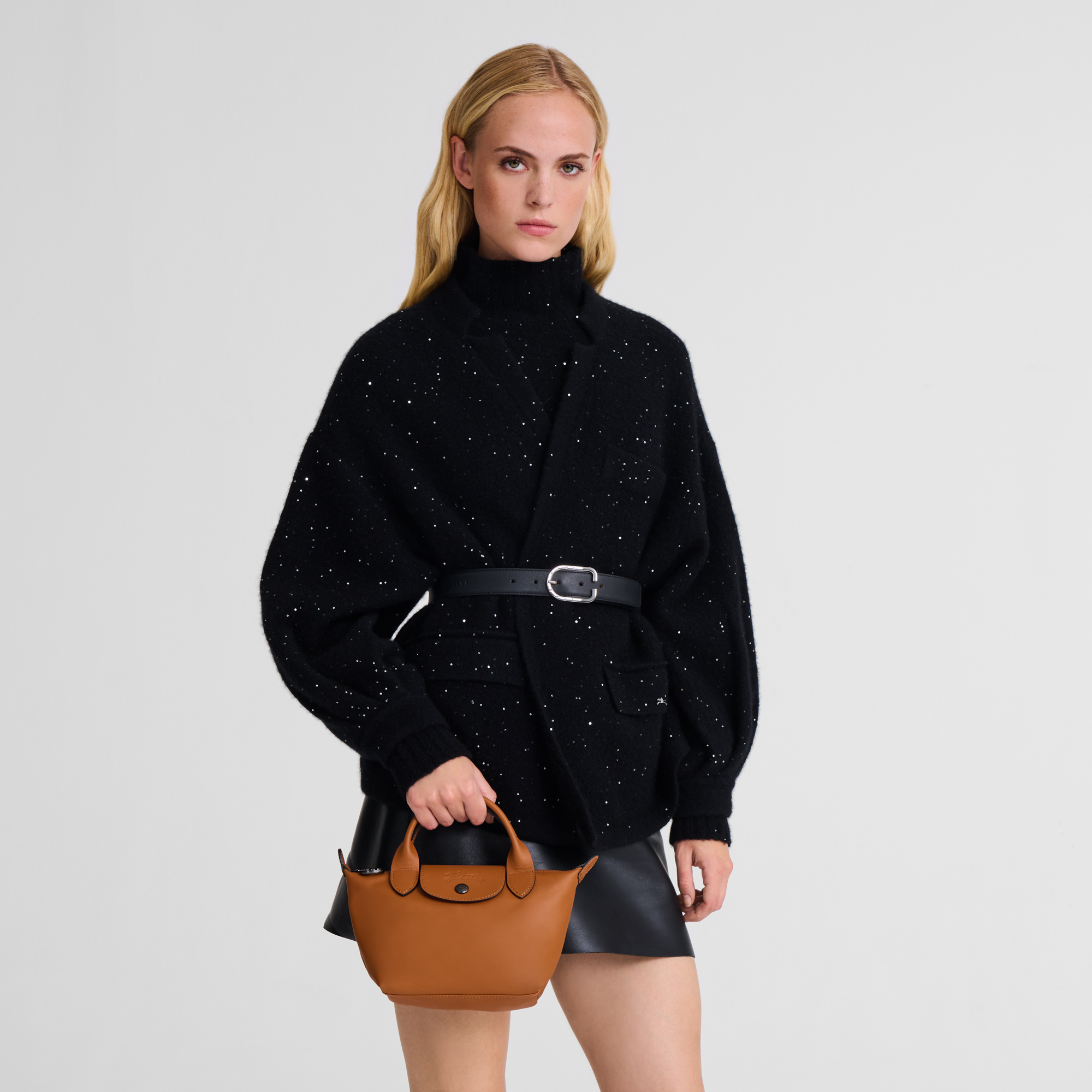 Le Pliage Xtra 手提包 XS, 腰果棕